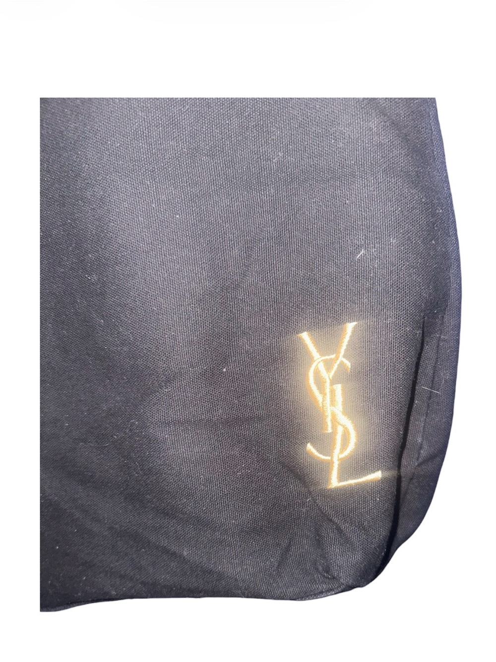 Yves Saint Laurent perfums Black Canvas Tote with Gold YSL Emblem - Picture 3 of 16